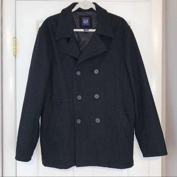 GAP Other - CCO! Men’s Gap black wool double breasted pea coat